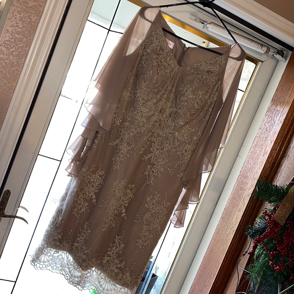 Size 10 beige dress